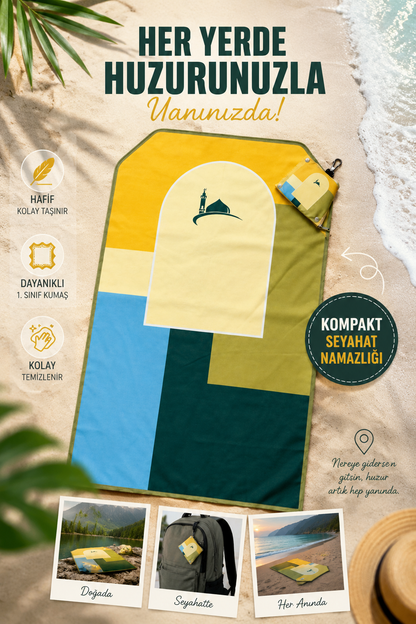 Seyahat Tipi Katlanabilir, Hediyelik, Su Geçirmez Namazlık